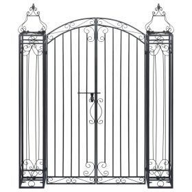 Ornamental Garden Gate Wrought Iron 48"x8.1"x63"