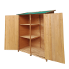 XWT011 WOODENSHED Natural for backyard garden big Tool storage Flat roof tool room 63.58"X 24.6"X 53.15"