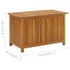 Patio Storage Box 35.4"x19.7"x22.8" Solid Wood Acacia