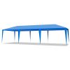 10'x30' Outdoor Party Tent with 8 Removable Sidewalls, Waterproof Canopy Patio Wedding Gazebo, Blue