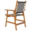 Patio Chairs 2 pcs Solid Acacia Wood