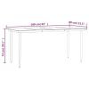 5 Piece Patio Dining Set Gray Poly Rattan