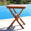 Wood Outdoor Folding Bistro Table
