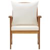 Patio Chairs with Cushions 2 pcs Solid Acacia Wood