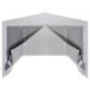 Party Tent with 4 Mesh Sidewalls 9.8' x 9.8'