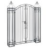 Ornamental Garden Gate Wrought Iron 48"x8.1"x63"