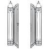Ornamental Garden Gate Wrought Iron 48"x8.1"x63"
