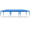 10'x30' Outdoor Party Tent with 8 Removable Sidewalls, Waterproof Canopy Patio Wedding Gazebo, Blue
