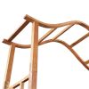 Garden Arch with Planter Solid Acacia Wood 70.9"x15.7"x85.8"