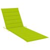 Patio Sun Lounger with Cushion Bamboo