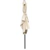 6 x 9ft Patio Umbrella Outdoor Waterproof Umbrella with Crank and Push Button Tilt without flap for Garden Backyard Pool Swimming Pool Market